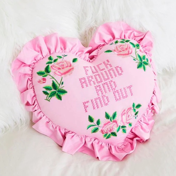 Dolls Kill Pillow Fck around and find out pink - Picture 1 of 1